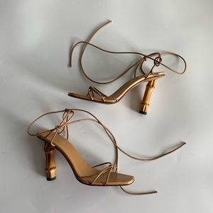 Vintage Gucci Bamboo Heels